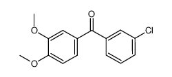 (3-chlorophenyl)-(3,4-dimethoxyphenyl)methanone_116412-84-1