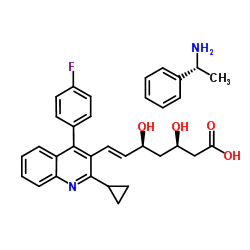 (3R,5S)-7-[2-cyclopropyl-4-(4-fluorophenyl)-3-quinolyl]- 3,5-dihydrosy-6-heptane acid_147511-70-4