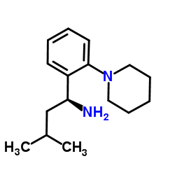 (1S)-3-methyl-1-(2-piperidin-1-ylphenyl)butan-1-amine_147769-93-5