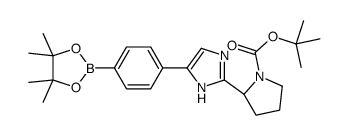 tert-butyl (2S)-2-[5-[4-(4,4,5,5-tetramethyl-1,3,2-dioxaborolan-2 -yl)phenyl]-1H-imidazol-2-yl]pyrrolidine-1-carboxylate_1007882-12-3
