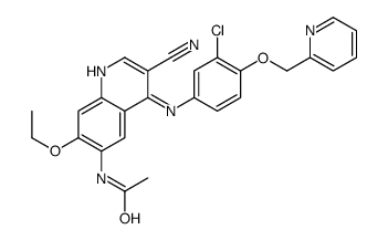 N-(4-{[3-Chloro-4-(2-pyridinylmethoxy)phenyl]amino}-3-cyano-7-eth oxy-6-quinolinyl)acetamide_915941-95-6