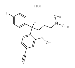 4-[4-(dimethylamino)-1-(4-fluorophenyl)-1-hydroxybutyl]-3-(hydroxymethyl)benzonitrile,hydrochloride_717133-25-0