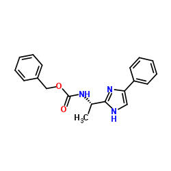 [1-(4-phenyl-1H-imidazol-2-yl)-ethyl]-carbamic acid benzyl ester_864825-21-8