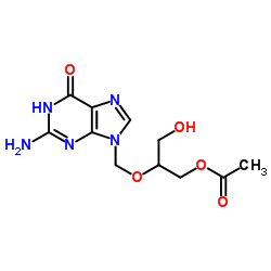 [2-[(2-amino-6-oxo-3H-purin-9-yl)methoxy]-3-hydroxypropyl] acetate_88110-89-8