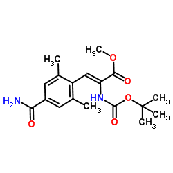 (Z)-methyl 2-((tert-butoxycarbonyl)amino)-3-(4-carbamoyl-2,6-dimethylphenyl)acrylate_864825-84-3