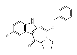 (R)-Benzyl 2-(5-bromo-1H-indole-3-carbonyl)-pyrrolidine-1-carboxylate_143322-56-9