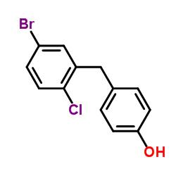 4-[(5-bromo-2-chlorophenyl)methyl]phenol_864070-18-8