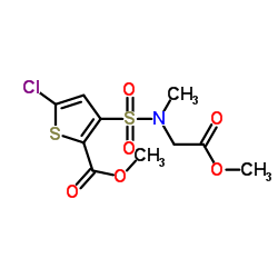 5-Chloro-3-[N-(methoxy-carbonyl-methyl)sulfamoyl]-2-thiophene carboxylic acid methyl ester_70374-38-8