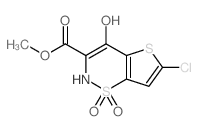 methyl 6-chloro-4-hydroxy-1,1-dioxo-2H-thieno[2,3-e]thiazine-3-carboxylate_70374-51-5