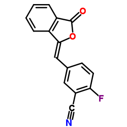 2-fluoro-5-[(Z)-(3-oxo-2-benzofuran-1-ylidene)methyl]benzonitrile_763114-25-6