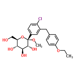 α-​D-​Glucopyranoside, methyl 1-​C-​[4-​chloro-​3-​[(4-​ethoxyphenyl)​methyl]​phenyl]​-_714269-57-5