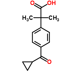2-[4-(cyclopropanecarbonyl)phenyl]-2-methylpropanoic acid_162096-54-0
