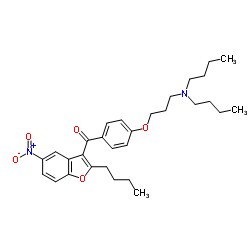 (2-butyl-5-nitro-1-benzofuran-3-yl)-[4-[3-(dibutylamino)propoxy]phenyl]methanone_141645-23-0