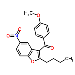 (2-butyl-5-nitro-1-benzofuran-3-yl)-(4-methoxyphenyl)methanone_141627-42-1