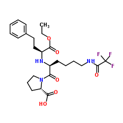 N2-1[(1S)-Ethoxycarbonyl-3-phenylpropyl]-N6-trifluoroacetyl-L-lysyl-L-proline_103300-91-0