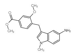 Methyl 4-[(5-amino-1-methylindol-3-yl)methyl]-3-methoxybenzoate_107754-14-3
