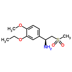 (1S)-1-(3-ethoxy-4-methoxyphenyl)-2-methylsulfonylethanamine_608141-42-0