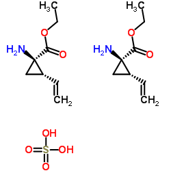 ethyl (1R,2S)-1-amino-2-ethenylcyclopropane-1-carboxylate,sulfuric acid_1173807-85-6