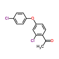 1-[2-Chloro-4-(4-chlorophenoxy)phenyl]ethan-1-one_119851-28-4