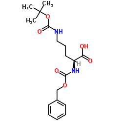 (2S)-5-[(2-methylpropan-2-yl)oxycarbonylamino]-2-(phenylmethoxycarbonylamino)pentanoic acid_199924-46-4