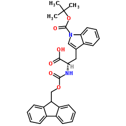 2S)-2-(9H-fluoren-9-ylmethoxycarbonylamino)-3-[1-[(2-methylpropan-2-yl)oxycarbonyl]indol-3-yl]propanoic acid_143824-78-6