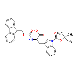 (2R)-2-(9H-fluoren-9-ylmethoxycarbonylamino)-3-[1-[(2-methylpropan-2-yl)oxycarbonyl]indol-3-yl]propanoic acid_163619-04-3