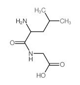 2-[[(2R)-2-amino-4-methylpentanoyl]amino]acetic acid_997-05-7
