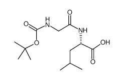 (2S)-4-methyl-2-[[2-[(2-methylpropan-2-yl)oxycarbonylamino]acetyl]amino]pentanoic acid_51871-42-2