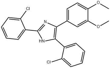 2,4-bis(2-chlorophenyl)-5-(3,4-dimethoxyphenyl)-1-1H-imidazole_71360-31-1