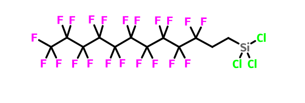Silane,trichloro(3,3,4,4,5,5,6,6,7,7,8,8,9,9,10,10,11,11,12,12,12-heneicosafluorododecyl)-_102488-49-3