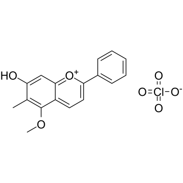 methane,5-methoxy-6-methyl-2-phenylchromenylium-7-ol_125536-25-6