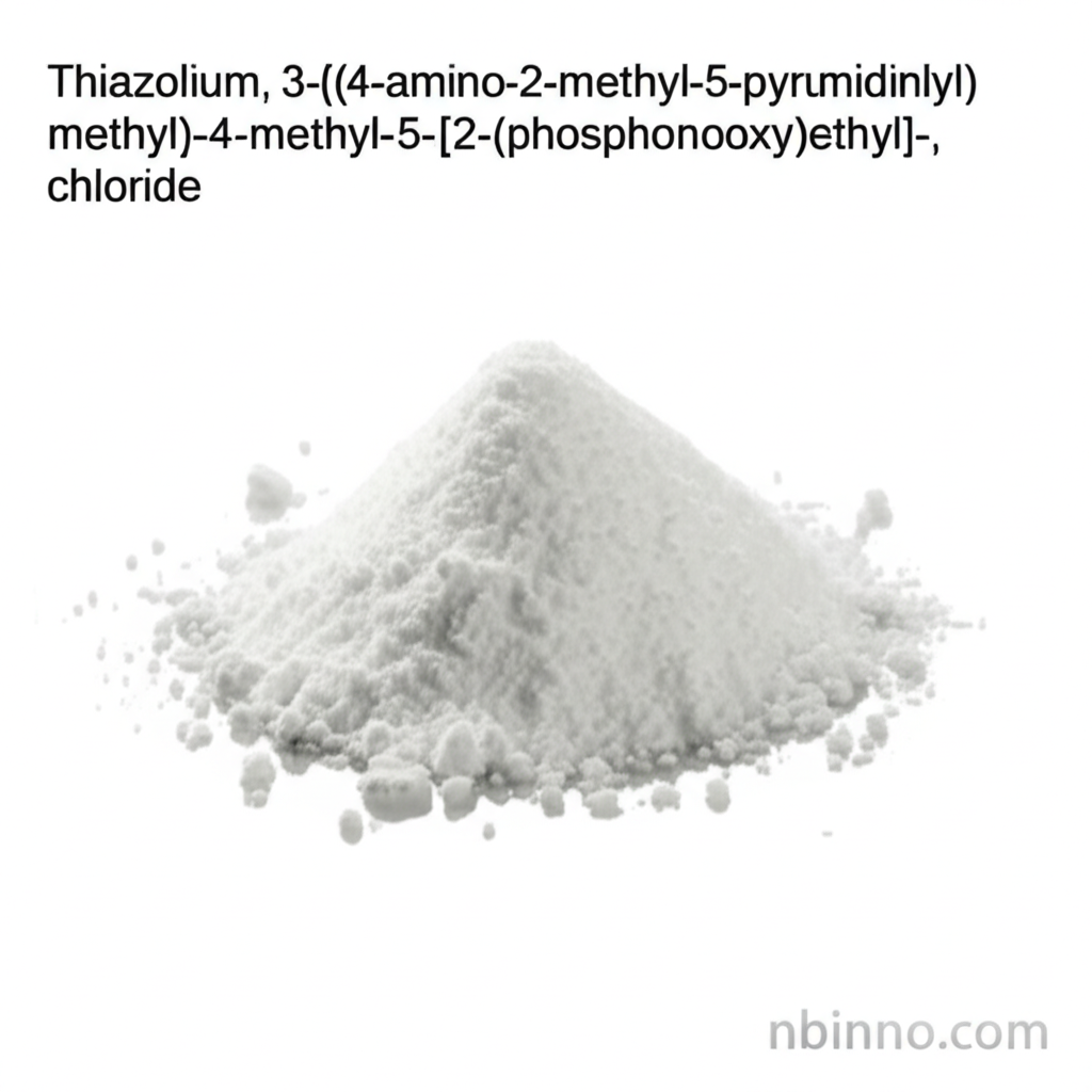 Thiazolium, 3-[(4-amino-2-methyl-5-pyrimidinyl)methyl]-4-methyl-5-[2-(phosphonooxy)ethyl]-, chloride