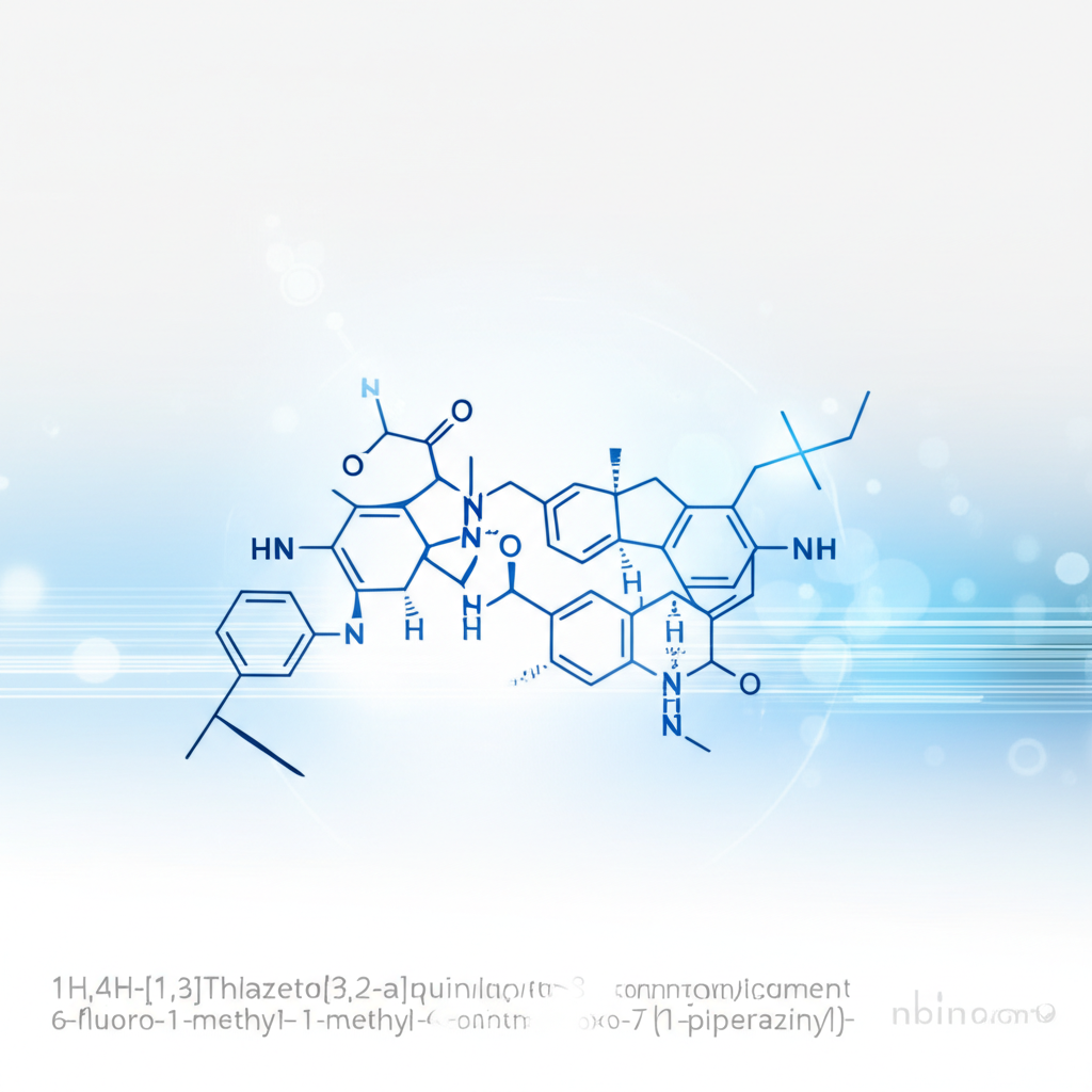 1H,4H-[1,3]Thiazeto[3,2-a]quinoline-3-carboxylic acid, 6-fluoro-1-methyl-4-oxo-7-(1-piperazinyl)-