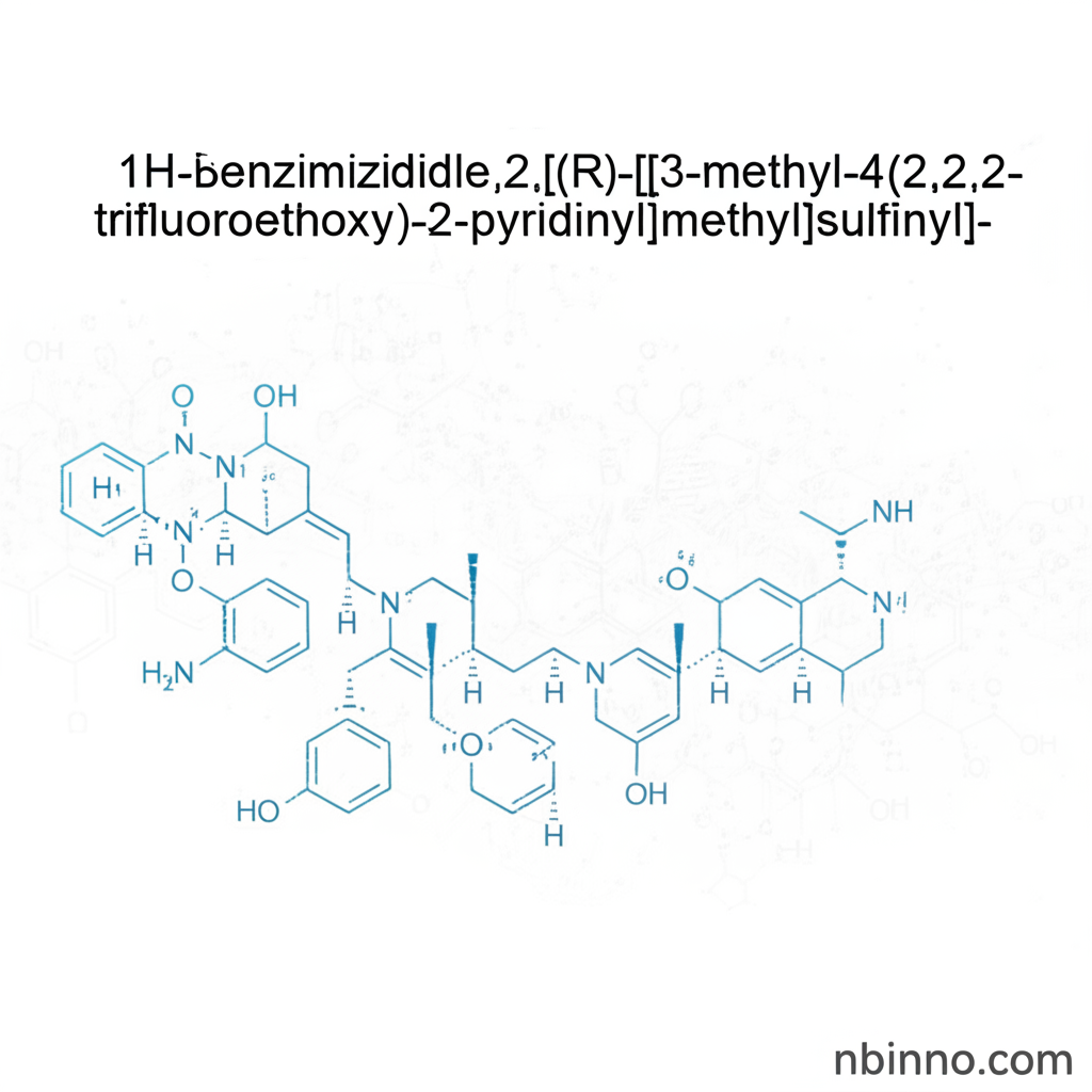 1H-Benzimidazole,2-[(R)-[[3-methyl-4-(2,2,2-trifluoroethoxy)-2-pyridinyl]methyl]sulfinyl]-