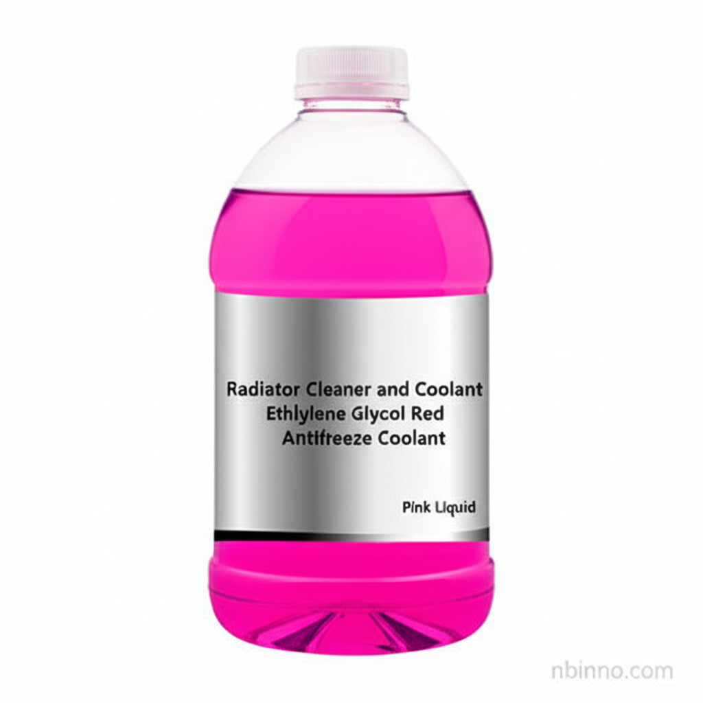 Radiator Cleaner and Coolant Ethylene Glycol Red Antifreeze Coolant