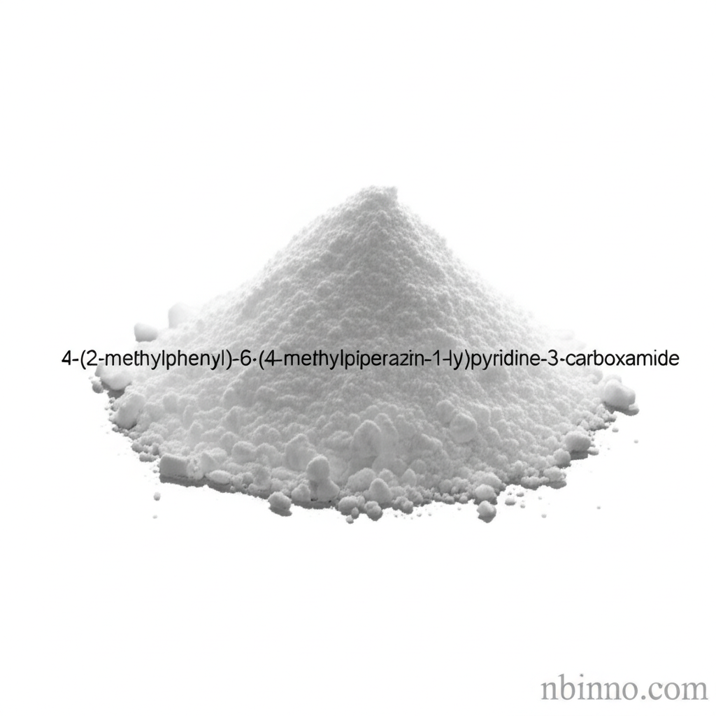 4-(2-methylphenyl)-6-(4-methylpiperazin-1-yl)pyridine-3-carboxamide