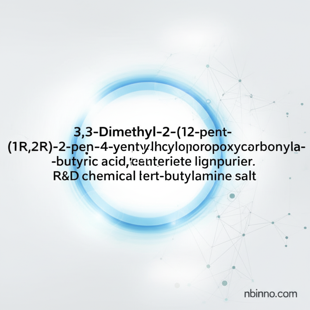 3,3-Dimethyl-2-((1R,2R)-2-pent-4-ynyl-cyclopropoxycarbonylamino)-butyric acid, tert-butylamine salt